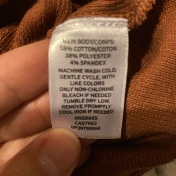 BP Body Suit, Size Large, Burnt Orange / Brownish Color. - Picture 4 of 5